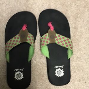 Yellow Box Flip Flops
